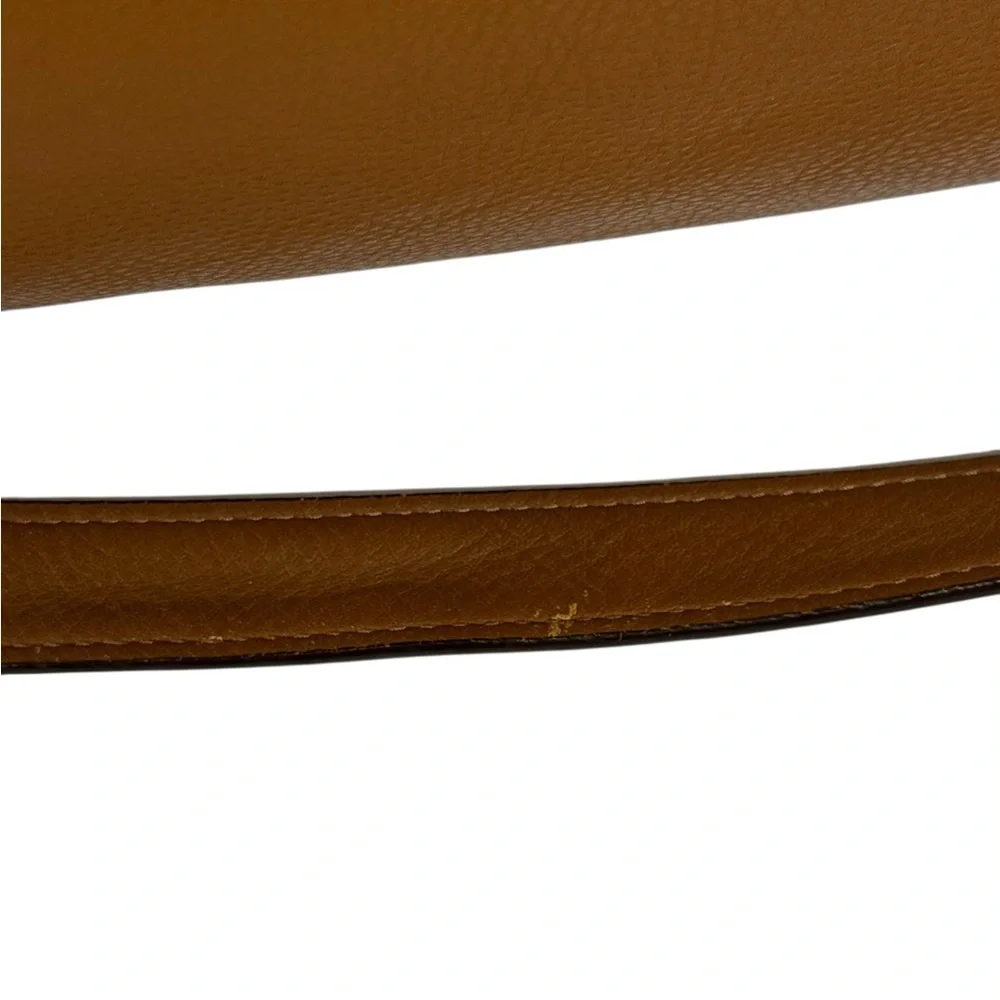 Michael Kors Hamilton Camel Brown Leather Satchel Tote Shoulder Bag 14 x 13 x 6 - Picture 15 of 16